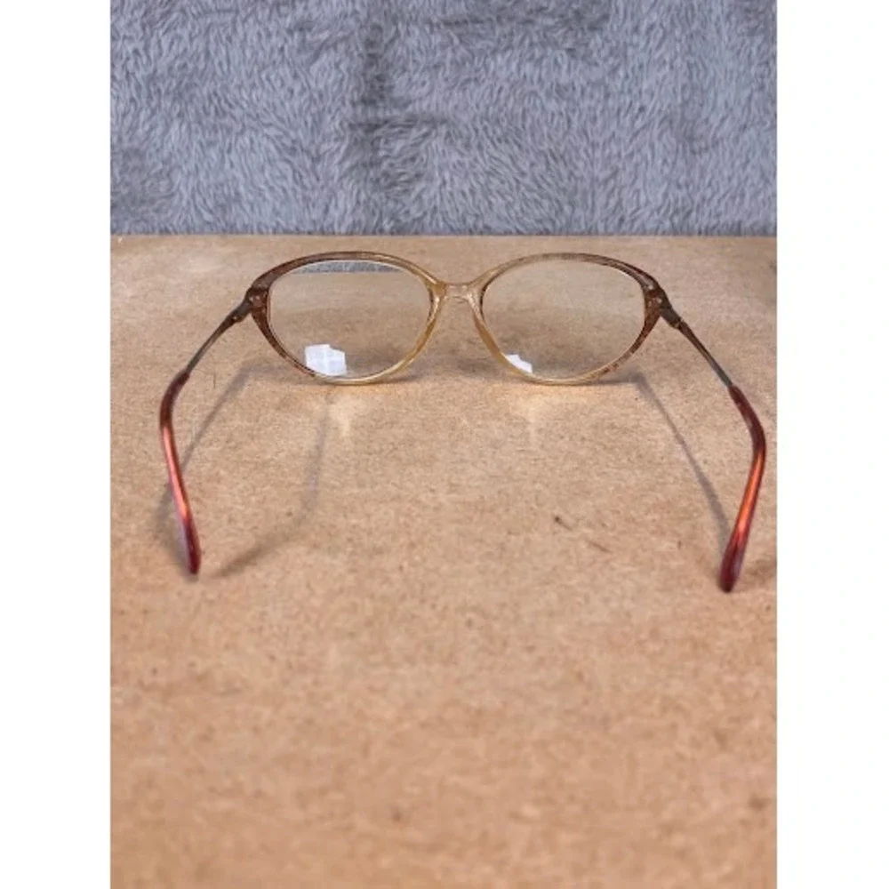 Savvy 220 Brown Oval Cat Eye Eyeglass Frames 53-14-135 Vintage Style